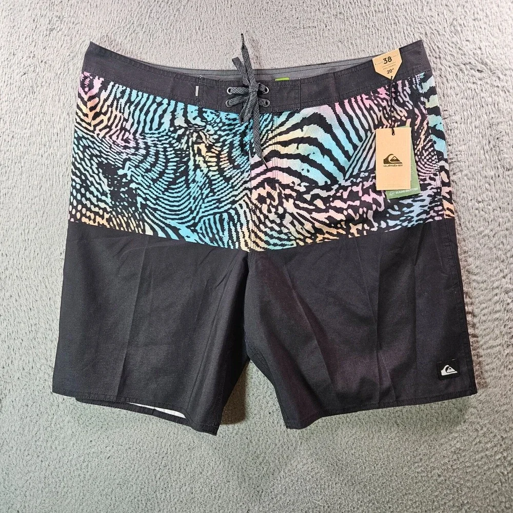 NWT Quiksilver Board Shorts Swim Trunks Men 38 No Liner 20